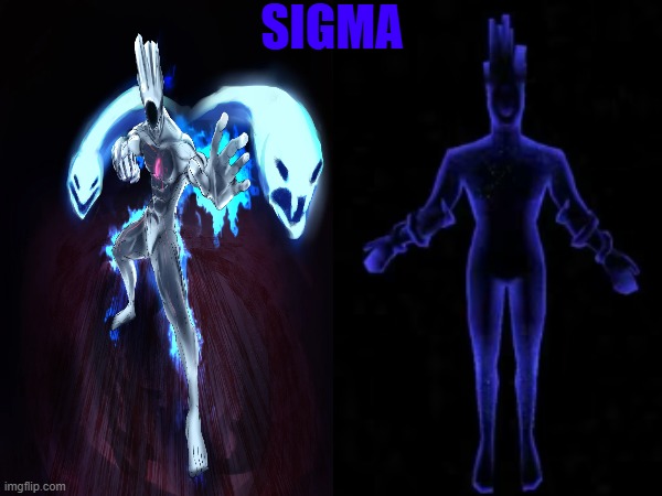 ƀⱥⱦħɍꝋꝋᵯ and minos prime | sigma | image tagged in ultrakill | made w/ Imgflip meme maker