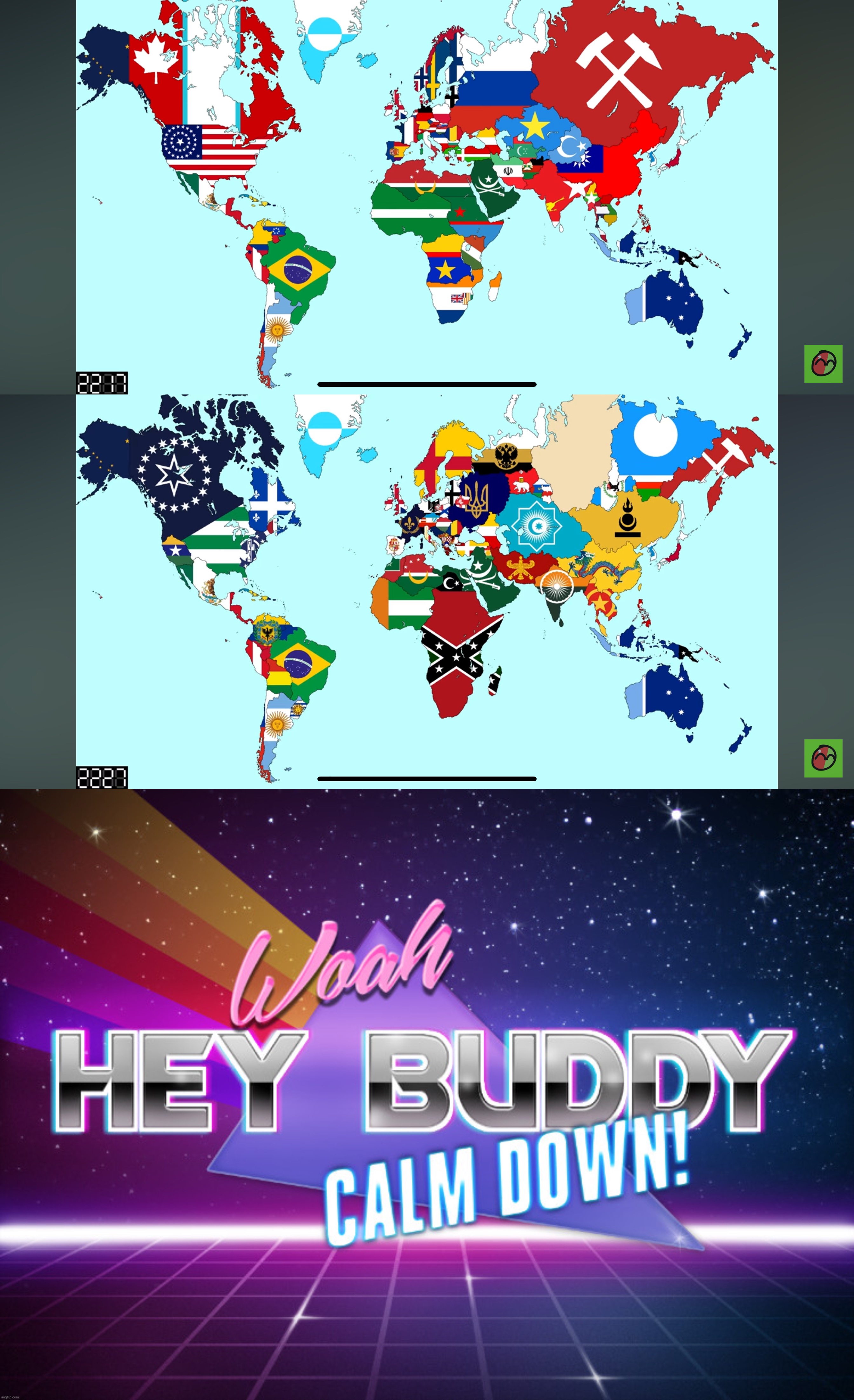 The changes are too fast | image tagged in woah hey buddy calm down | made w/ Imgflip meme maker