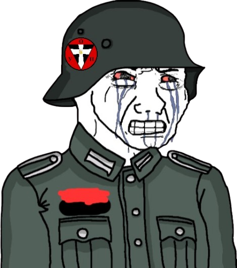 Banderite Wojak seething and coping Blank Meme Template