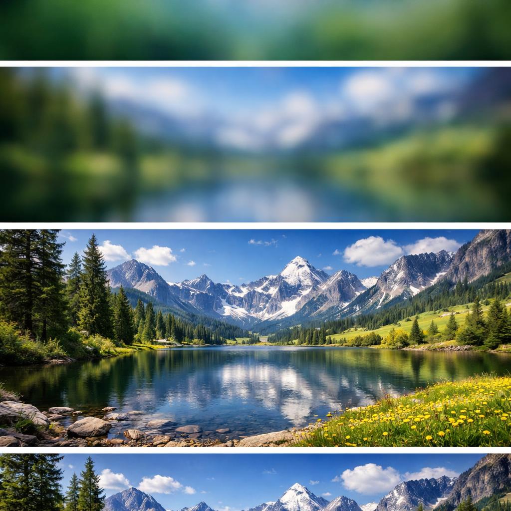 A zoomed-in, blurry picture that slowly zooms out to reveal a pe Blank Meme Template