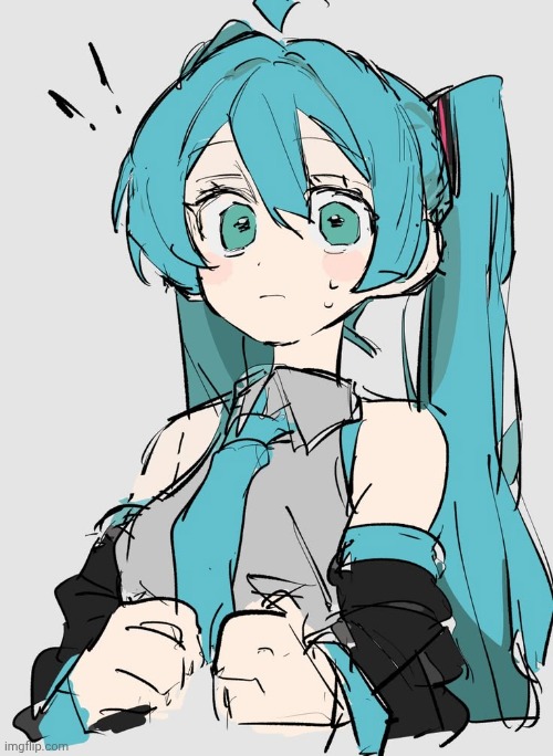Imma admit it, Miku's genuinely cute | made w/ Imgflip meme maker