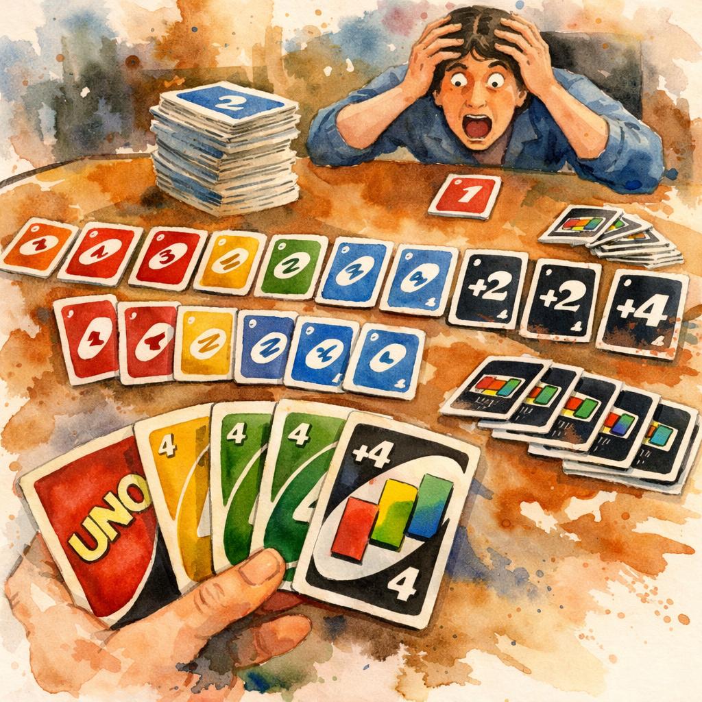 Playing uno when opponent is about to win then u play reverse re Blank Meme Template