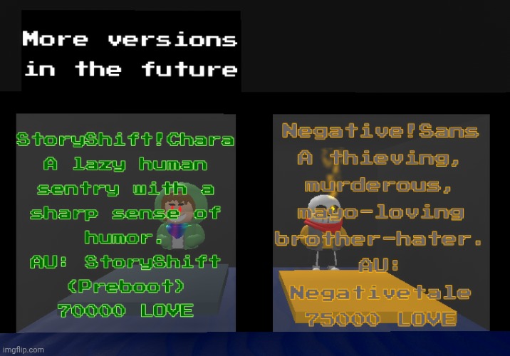 Something from a sans multiversal battles roblox game I am making | made w/ Imgflip meme maker