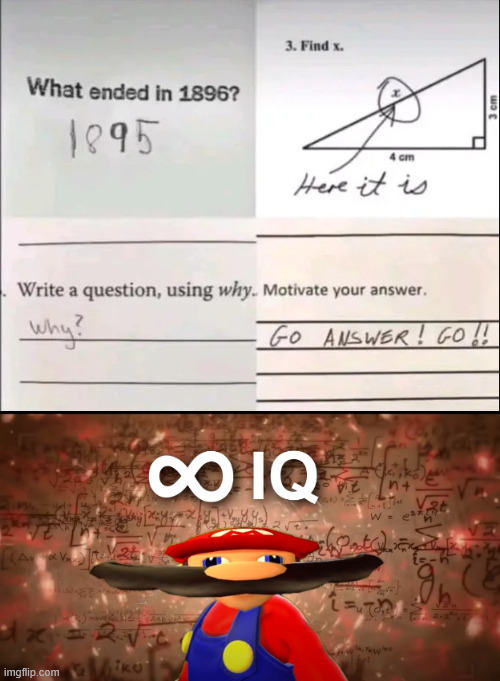 we all had a moment like this | image tagged in infinite iq mario,school | made w/ Imgflip meme maker
