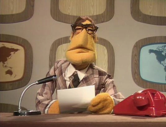 Muppet newsman Blank Meme Template