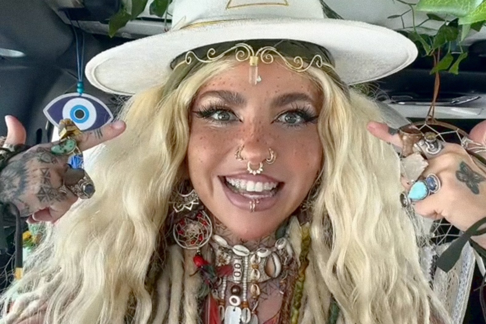 Shanin Blake Hippie Singer Blank Meme Template