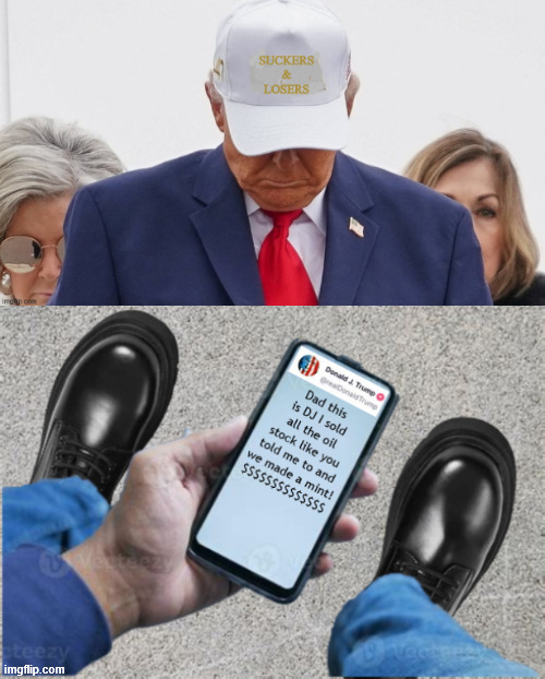 Cashing in on suckers and losers | image tagged in cashing in on suckers and losers,trump's greasy palm,illegal war dead disrepected,illegal war illegal insider trading,cha-ching | made w/ Imgflip meme maker