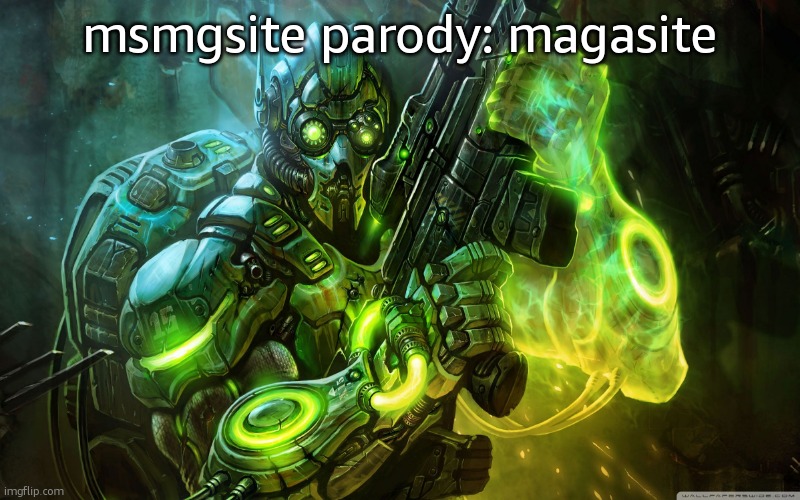 StarCraft Ghost | msmgsite parody: magasite | image tagged in starcraft ghost | made w/ Imgflip meme maker