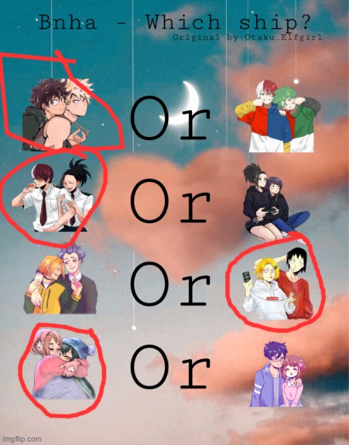 Image Title | image tagged in bnha- which ship | made w/ Imgflip meme maker