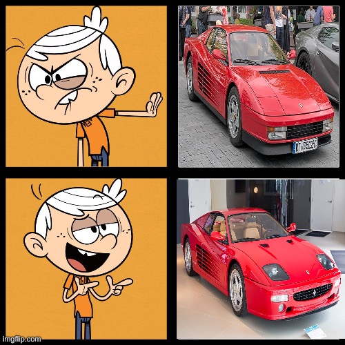 image tagged in ferrari,the loud house | made w/ Imgflip meme maker