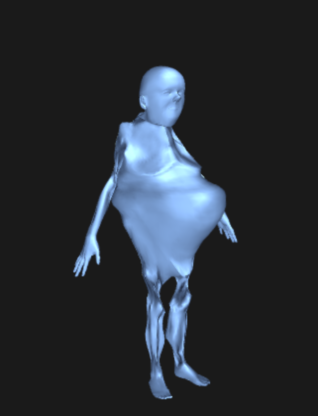 big blue chungus guy Blank Meme Template