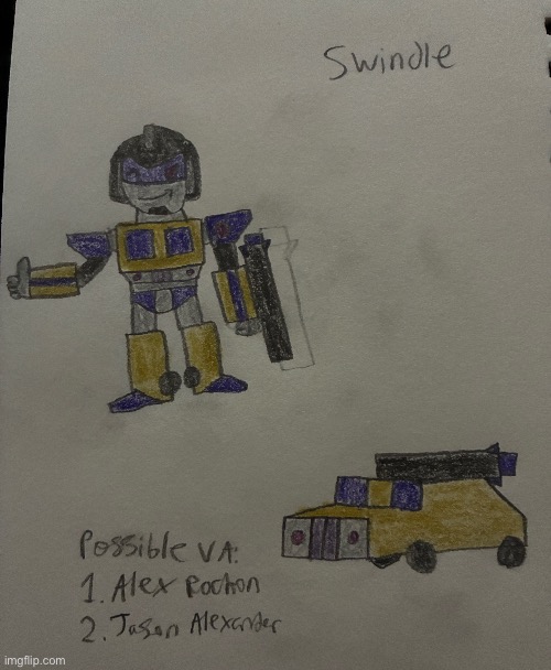 My personal swindle design | image tagged in transformers,transformers g1,fanart | made w/ Imgflip meme maker