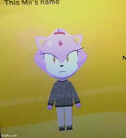 better look at my blaze mii | made w/ Imgflip meme maker