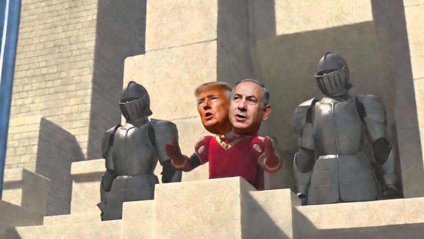 Lord Farquaad Trump Netanyahu Blank Meme Template