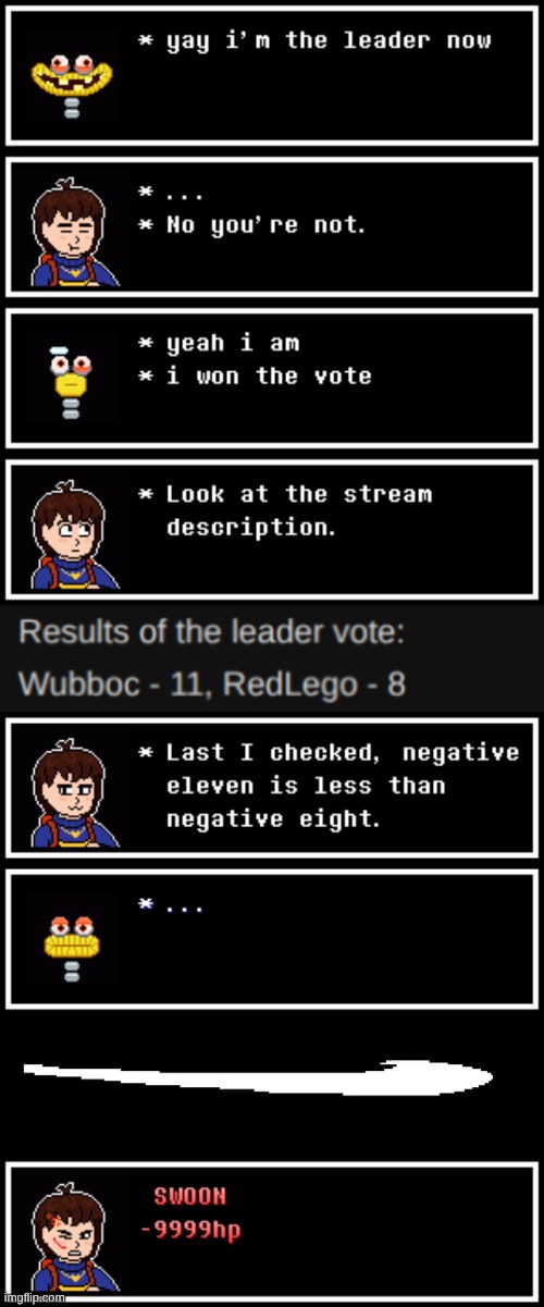 i am ded! | image tagged in roaring fraud swoon,understream,leader,this is a joke lads,textbox | made w/ Imgflip meme maker