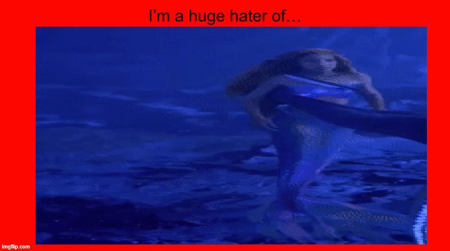 i'm a huge hater of black ariel | image tagged in i'm a huge hater of blank,black and white,the little mermaid,ariel,disease,live action remakes | made w/ Imgflip meme maker