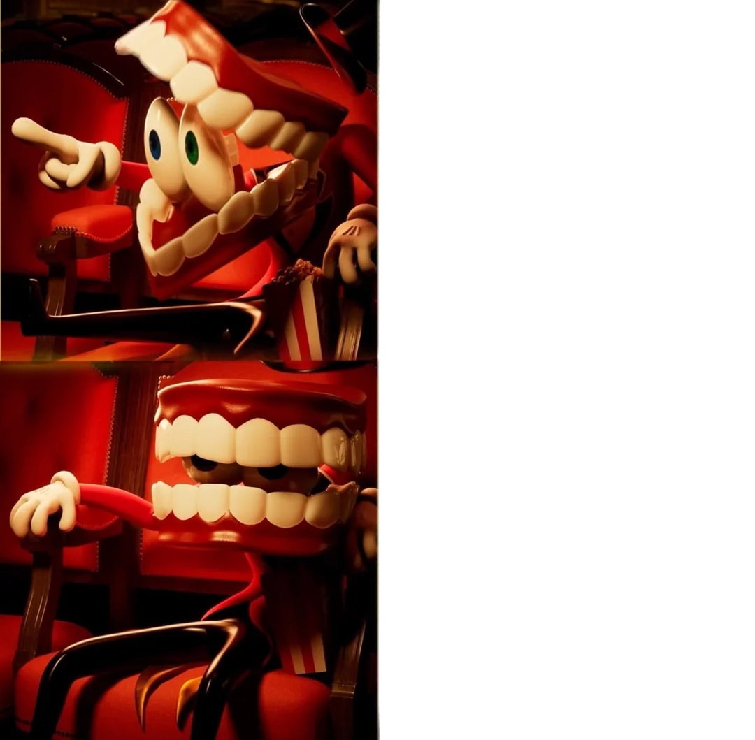 Caine Laughing Blank Meme Template