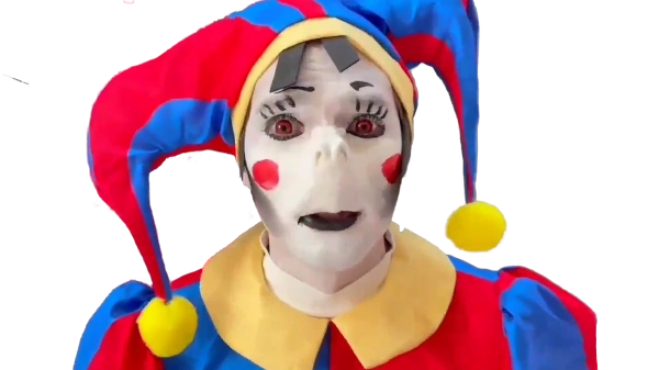 Pomni Cosplayer ( Content Farm ) Blank Meme Template