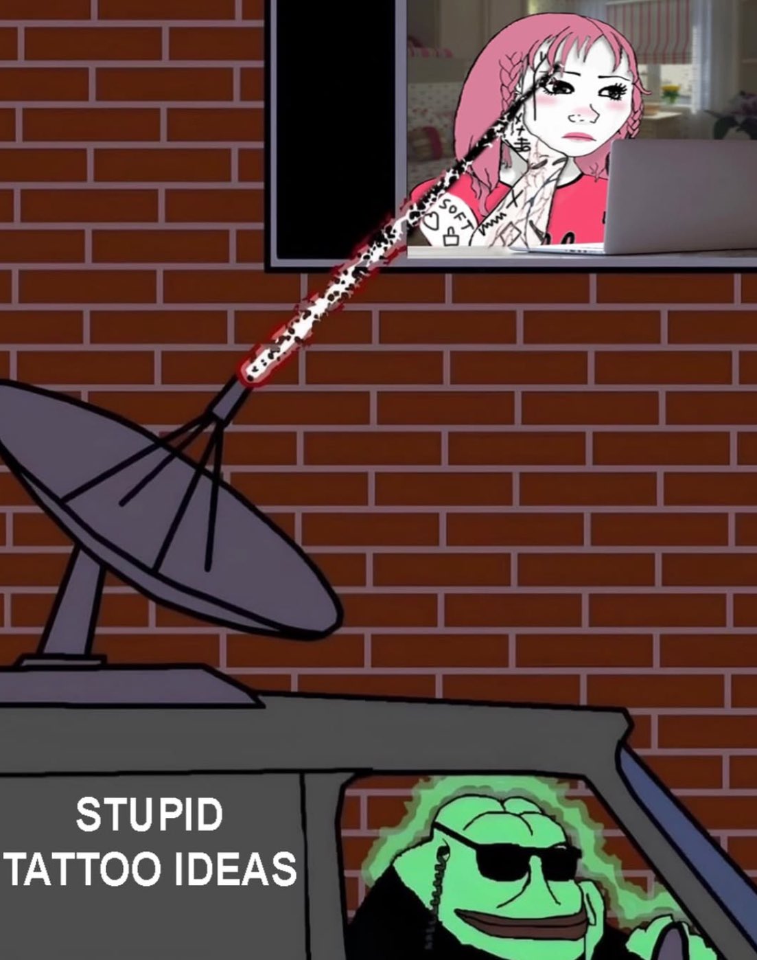 FBI Van Groyper Brainwashing Wojak Blank Meme Template