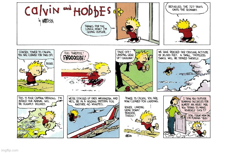 image tagged in calvin and hobbes,comics | made w/ Imgflip meme maker