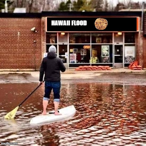 Beer Flood | Hawaii flood | image tagged in beer flood | made w/ Imgflip meme maker