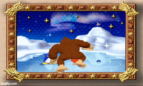 Donkey Kong Spinning | image tagged in gifs,donkey kong,mario party,spinning,mario penguins,dk | made w/ Imgflip images-to-gif maker