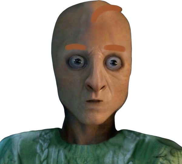 Realistic Baldi Blank Meme Template