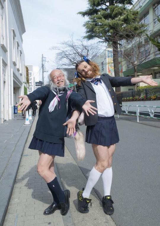 Sailor Ojisan and Ladybreard Blank Meme Template