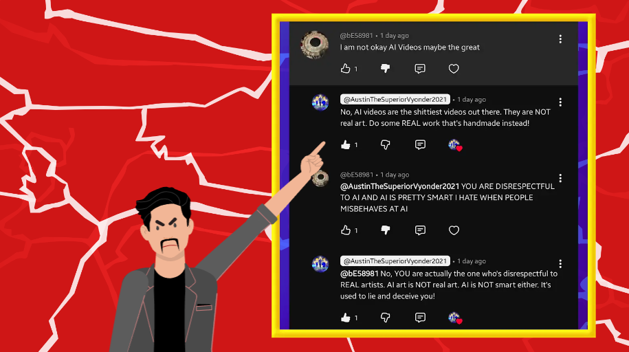 The Man Point At Austin Foster Being Bad Drama Blank Meme Template