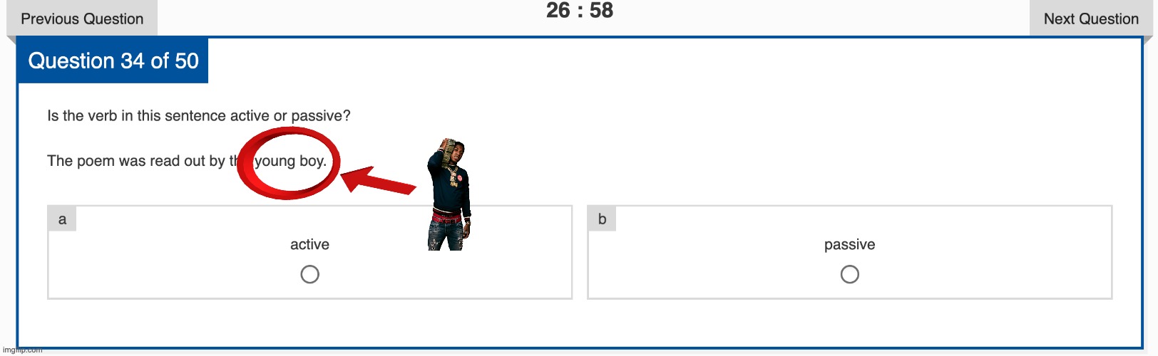 BABY BOO IN MY TEST | made w/ Imgflip meme maker