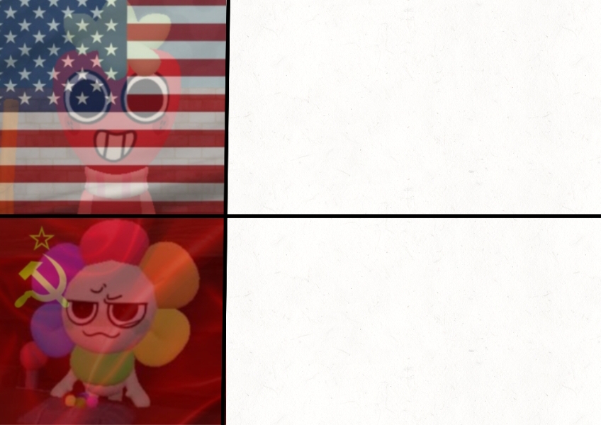 Communist dandy vs capitalist sprout Blank Meme Template