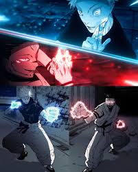 Gojo VS sukuna Blank Meme Template