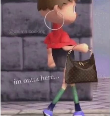 Outta here Blank Meme Template