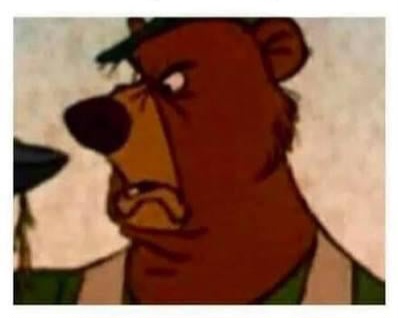 Breakdown Bear Blank Meme Template