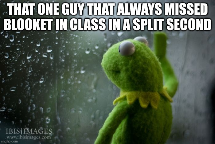 as the rain falls, ... | That one guy that always missed blooket in class in a split second | image tagged in kermit window,fah,true,sad ig | made w/ Imgflip meme maker