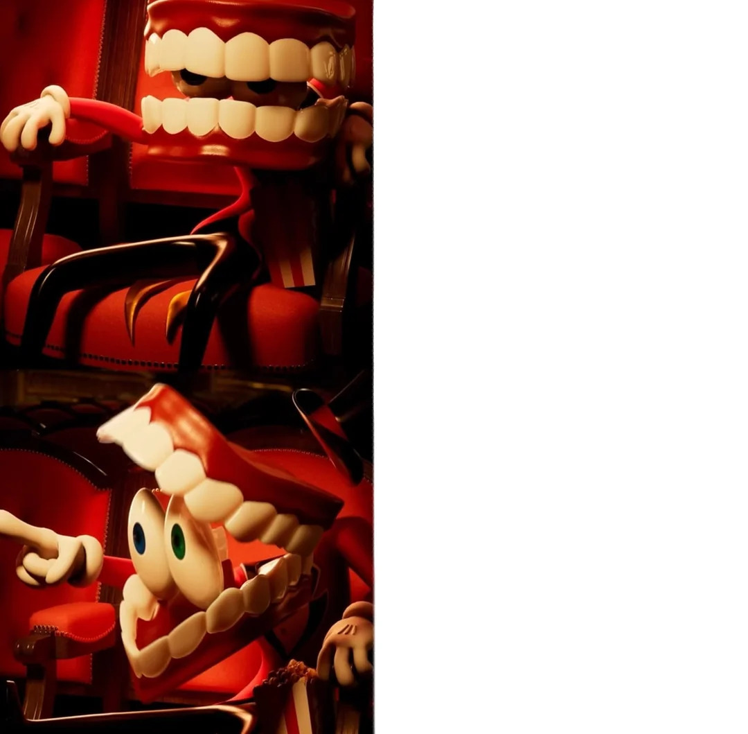 Caine reaction part 1 Blank Meme Template