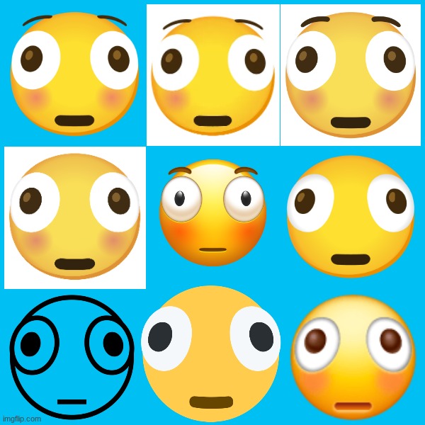 Evolution of Distorted Face Emoji 2024-2026 | image tagged in emoji,emojis,google,samsung,evolution,emoji evolution | made w/ Imgflip meme maker