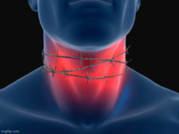 Throat pain | image tagged in throat pain | made w/ Imgflip meme maker