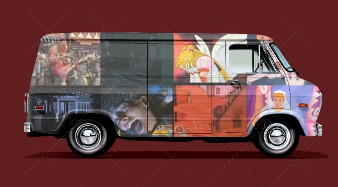 Jetix Delivery Van Mockup Vol.1 Blank Meme Template