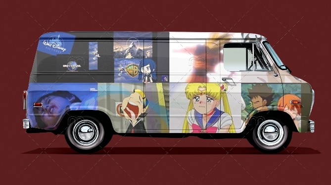 Jetix Delivery Van Mockup Vol.2 Blank Meme Template