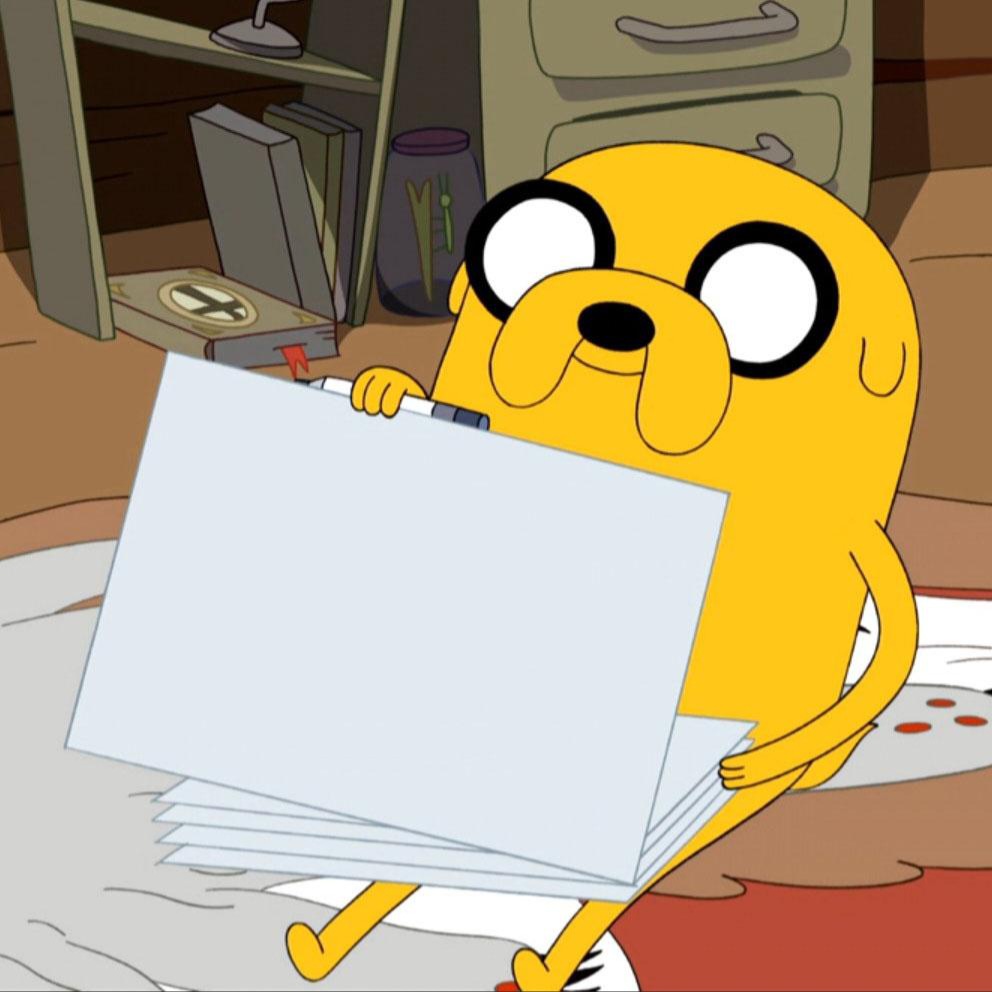 Jake the Dog sign Blank Meme Template