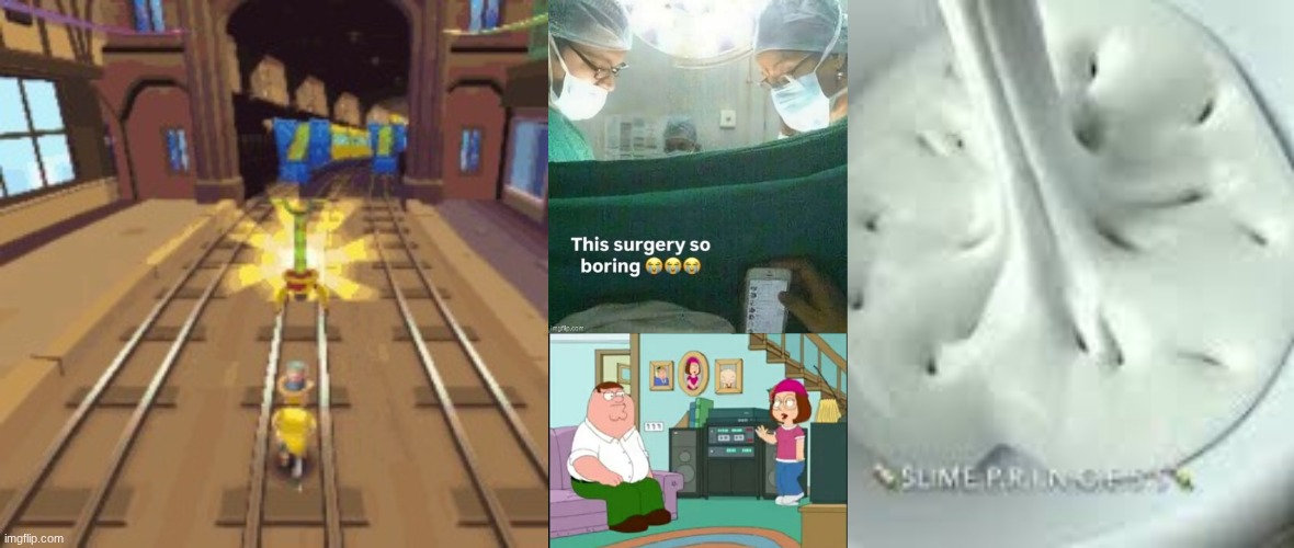 image tagged in subway surfers,peter shoots meg | made w/ Imgflip meme maker