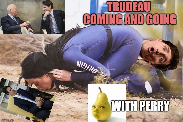 Katy Perry kissing soil | Trudeau 
coming and going; with Perry | image tagged in katy perry kissing soil | made w/ Imgflip meme maker
