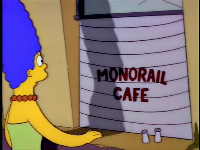 Monorail cafe Blank Meme Template
