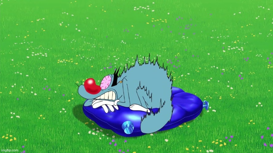 Scared Oggy | image tagged in scared oggy | made w/ Imgflip meme maker