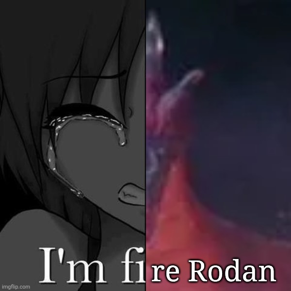 I'm fiRE RODAN | re Rodan | image tagged in i'm fi,re rodan | made w/ Imgflip meme maker