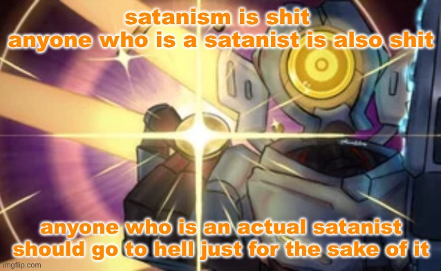 Imaginary Technique: Marksman Revolver | satanism is shit 
anyone who is a satanist is also shit; anyone who is an actual satanist should go to hell just for the sake of it | image tagged in imaginary technique marksman revolver | made w/ Imgflip meme maker