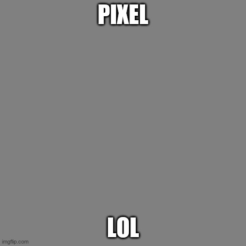 Supposedly one pixel | pixel; lol | image tagged in supposedly one pixel | made w/ Imgflip meme maker