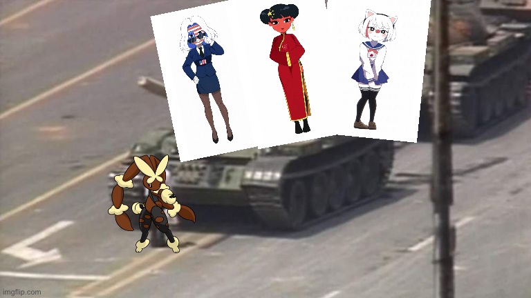 Are we deadass | image tagged in tiananmen square tank man | made w/ Imgflip meme maker