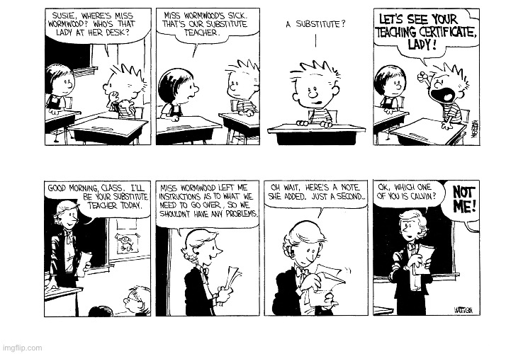 image tagged in calvin and hobbes,comics | made w/ Imgflip meme maker